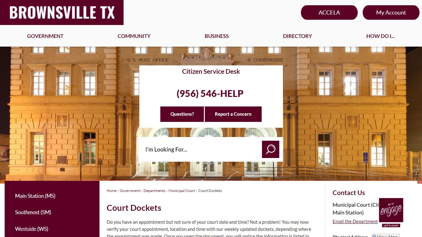 Court Dockets | Brownsville, TX